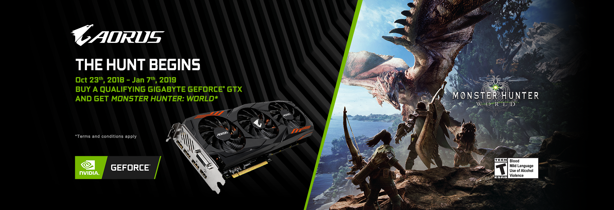 Buy Gigabyte Aorus Nvidia Geforce Gtx 1060 Geforce Gtx 1070 And Geforce Gtx 1070 Ti Graphics Card And Get Monster Hunter World Game For Free Aorus
