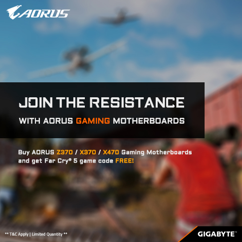 Buy AORUS/GIGABYTE Motherboards & Get Far Cry 5 FREE!