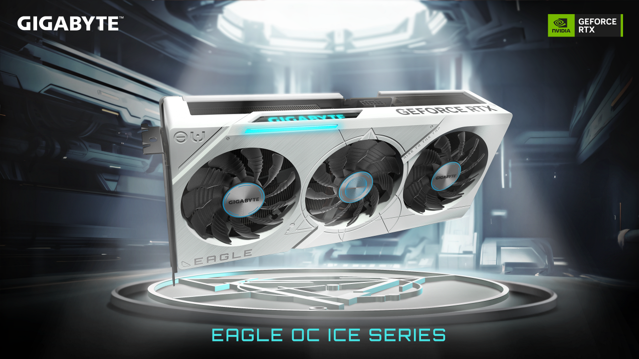 GIGABYTE Launches the GeForce RTX 40 EAGLE OC ICE Series Graphics Cards