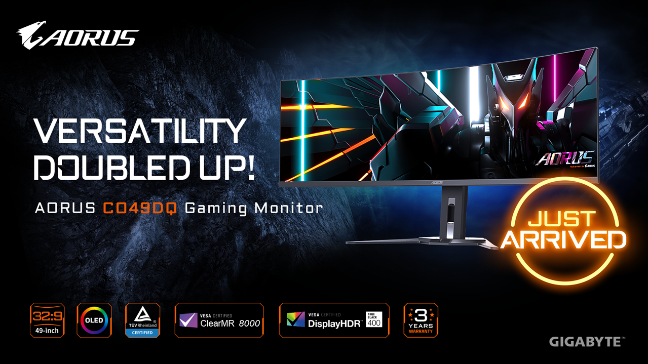 GIGABYTE Launches its AI-Enabled Ultrawide QD-OLED Gaming Monitor in India